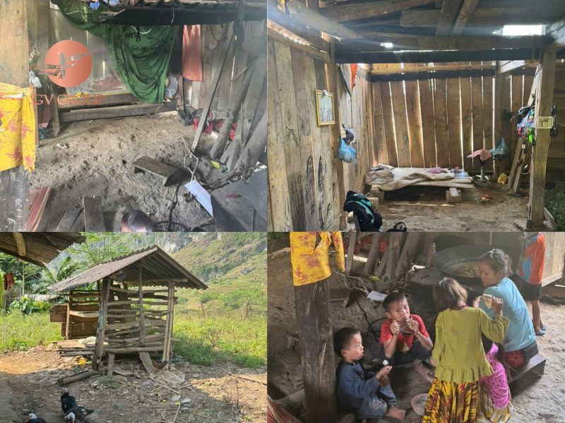 Hoàn cảnh khó khăn của gia đình 3 em nhỏ ở Hà Giang